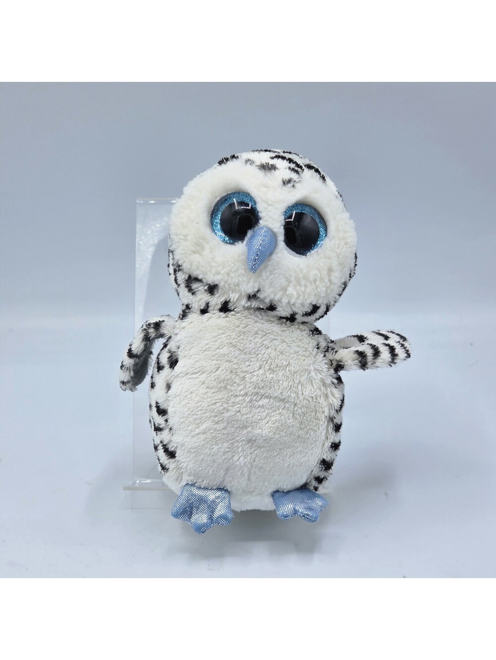 RARE Ty Beanie Boo Lucy the Owl 6" Plush JUSTICE EXCLUSIVE Sparkle Eyes 2015